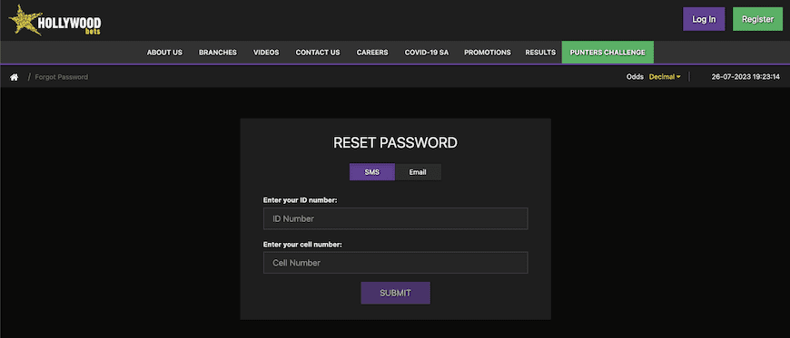 How to Easily Reset or Recover Your Hollywoodbets Password