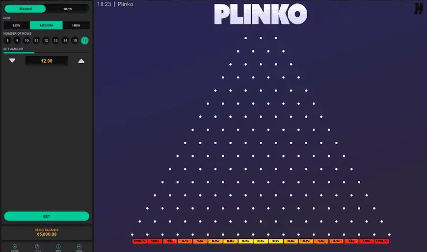 plinko gambling game