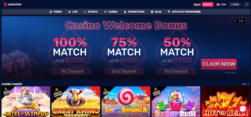 Pokerbet South Africa Screenshot